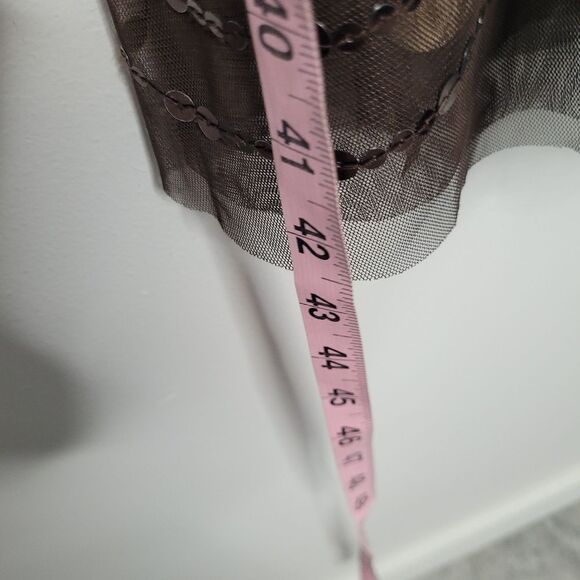 Vintage y2k BCBGMAXAZRIA brown sequins party going out dress size medium - Picture 8 of 8